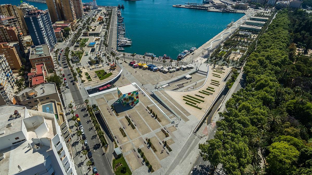 Una vista del puerto de Málaga.