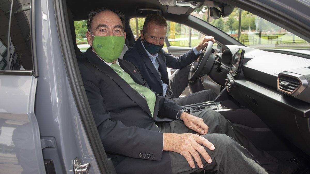 El presidente de Iberdrola, Ignacio Galán, y el CEO del Grupo Volkswagen, Herbert Diess