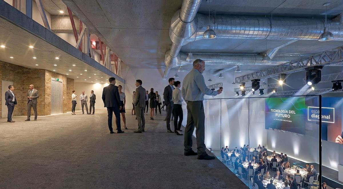 Imagen virtual del futuro Espai Diagonal, que abrirá esta primavera en el antiguo Cine Diagonal