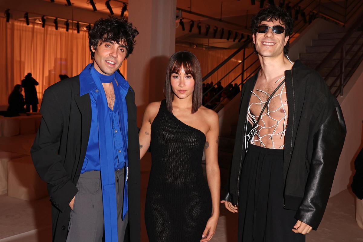 El reecuentro de Aitana y los Javis en el desfile de MM6 Maison Margiela