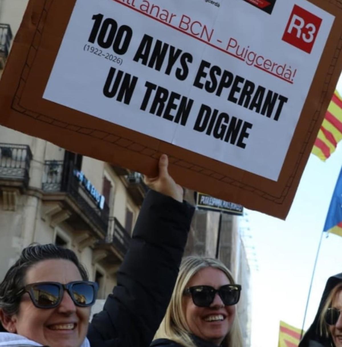 La cerdana a la manifestació de dissabte