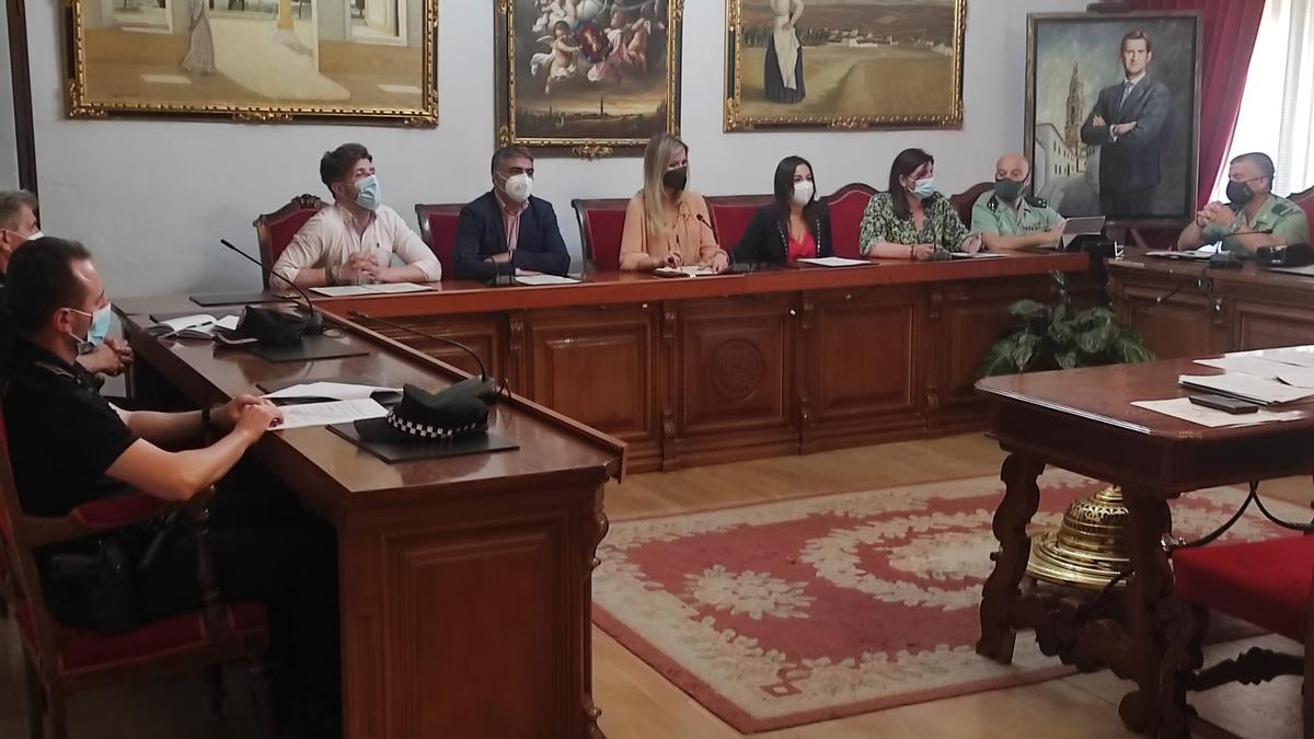 Un momento de la Junta Local de Seguridad de Bujalance.