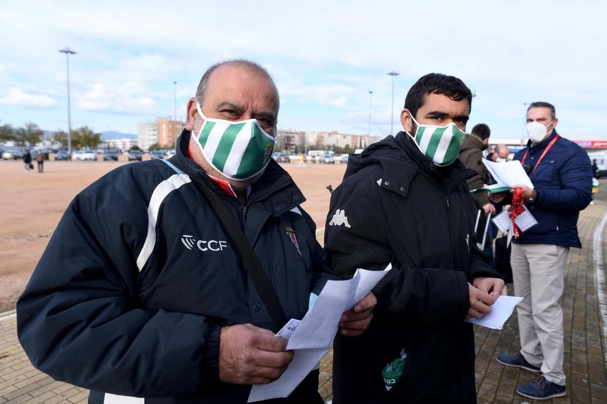 Los aficionados en el partido de Copa del Rey