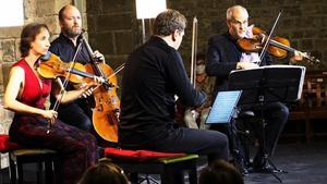 El Quartet Casals  en la clausura de la Schubertiada de Vilabertran.