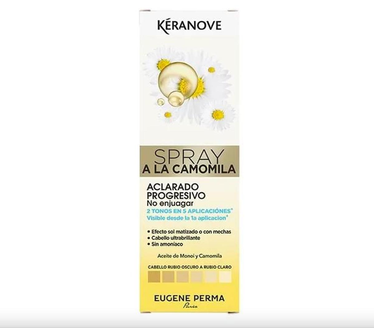 Spray para aclarar el cabello de Keranove