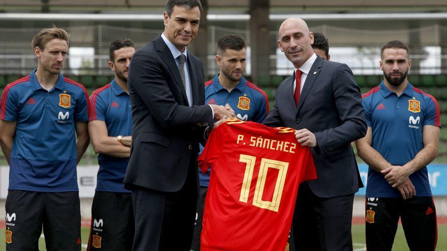 Pedro Sánchez y Luis Rubiales, antes del Mundial 2018.