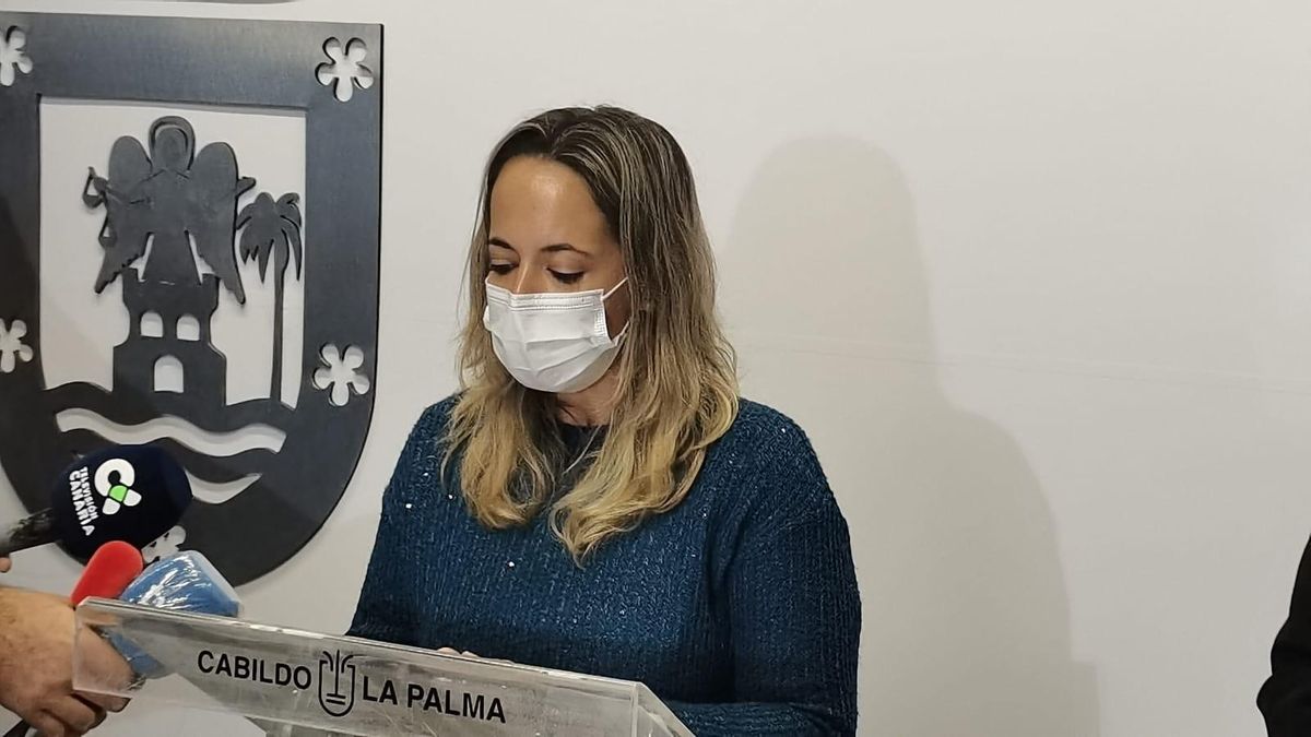 Susana Machín comparece ante los medios de comunicación.