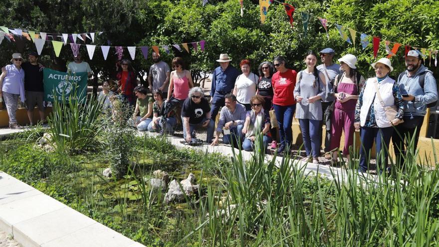 Movimientos vecinales climáticos celebran el primer cumpleaños de la fuente naturalizada de Orive