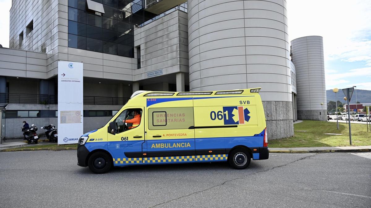 Una ambulancia en Montecelo