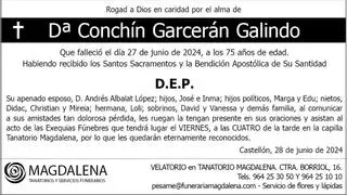 Dª Conchín Garcerán Galindo