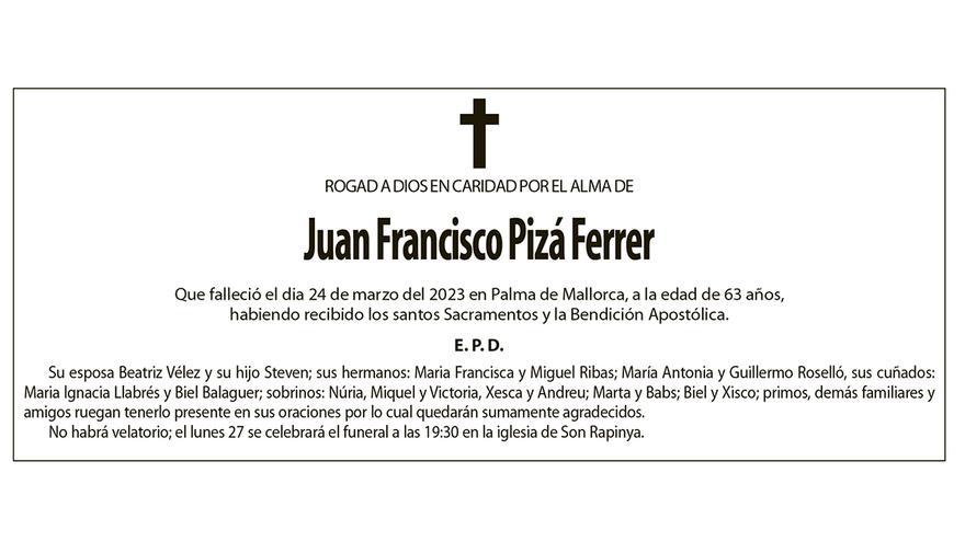 Juan Francisco Pizá Ferrer