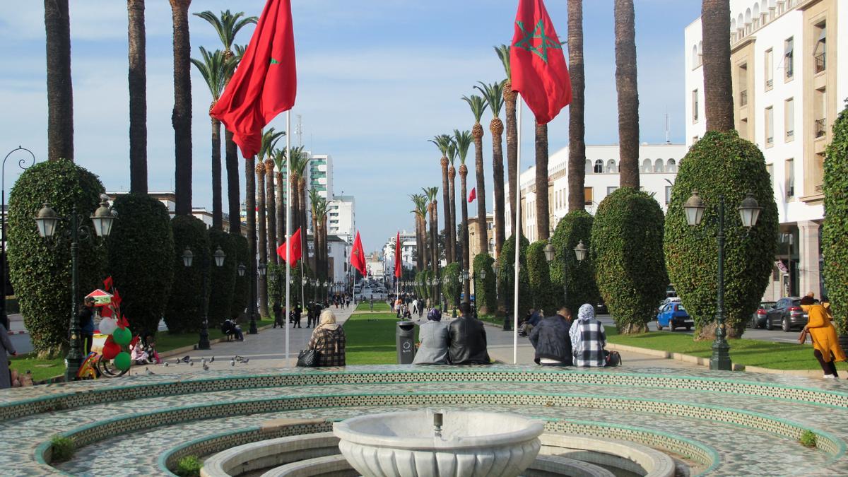 Una imagen de la avenida Mohammed V de Rabat.