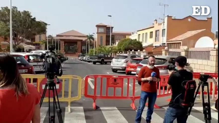 Alrededores del hotel en Tenerife aislado por riesgo de coronavirus