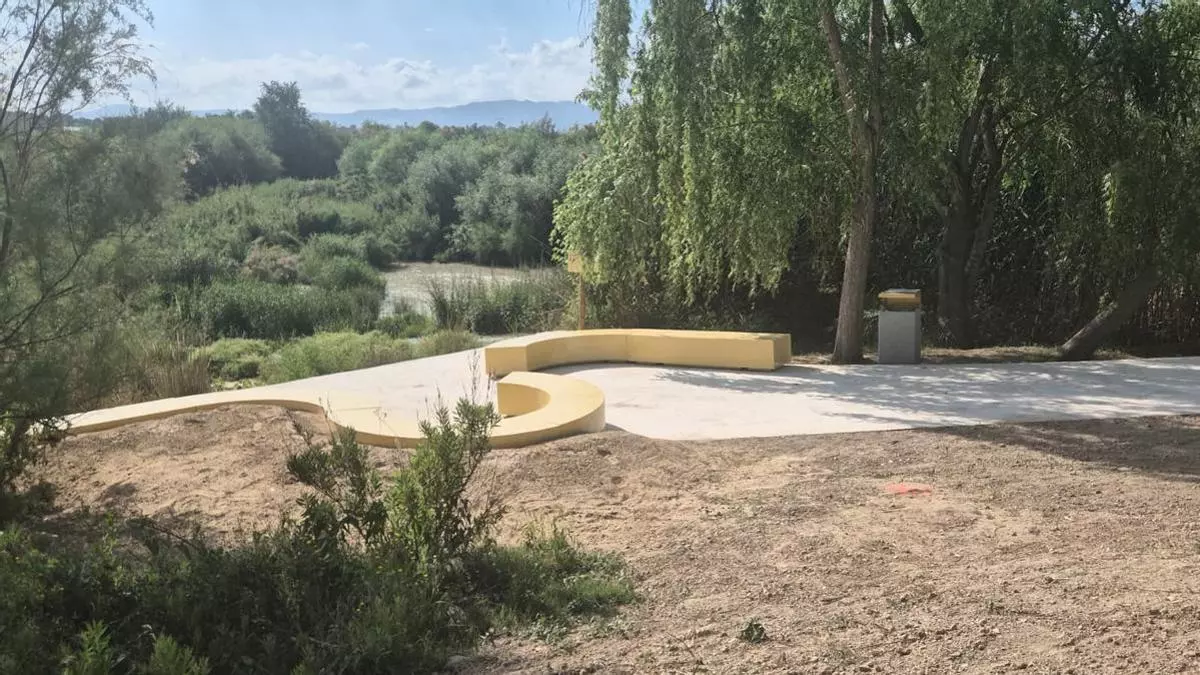 Un nuevo mirador en la ruta verde La Aljufía-Azud de la Contraparada de Murcia