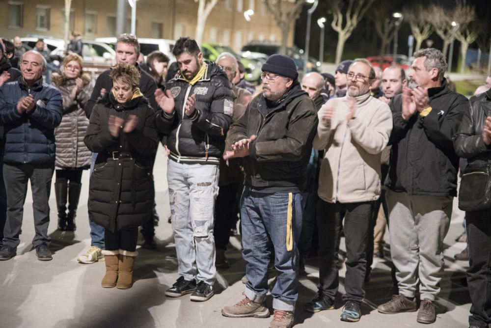 Concentració per l'agressió al coordinador de l'ANC del Pont