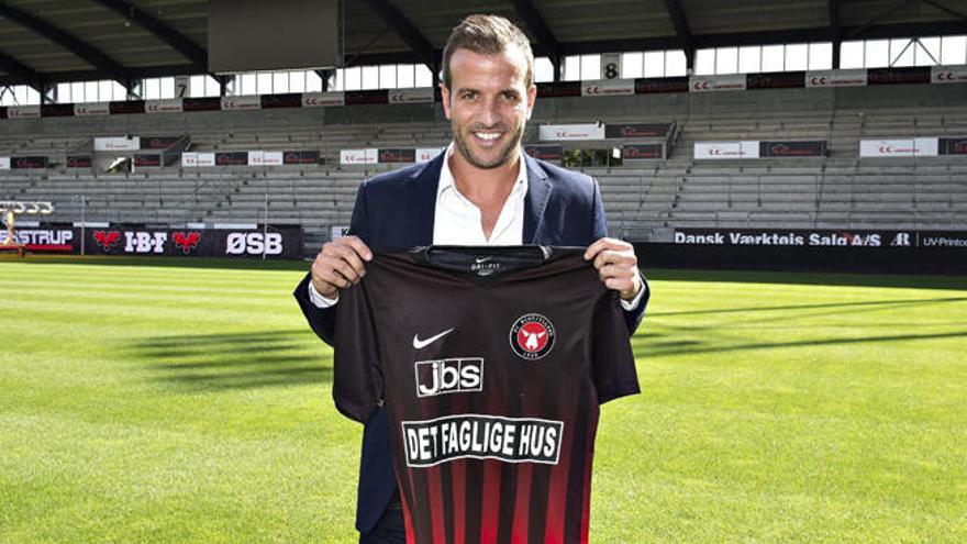 Van de Vaart con la camiseta del Midtjylland.