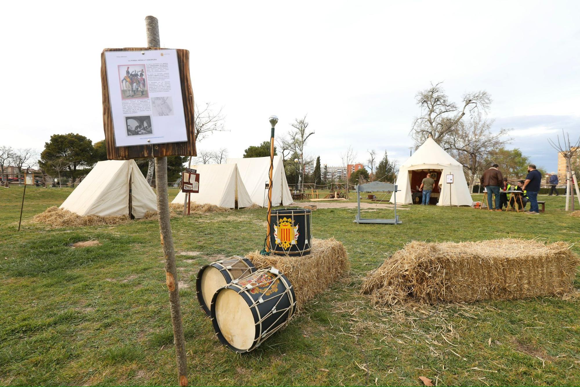 En imágenes | Comienzan los preparativos de la recreación de los Sitios de Zaragoza