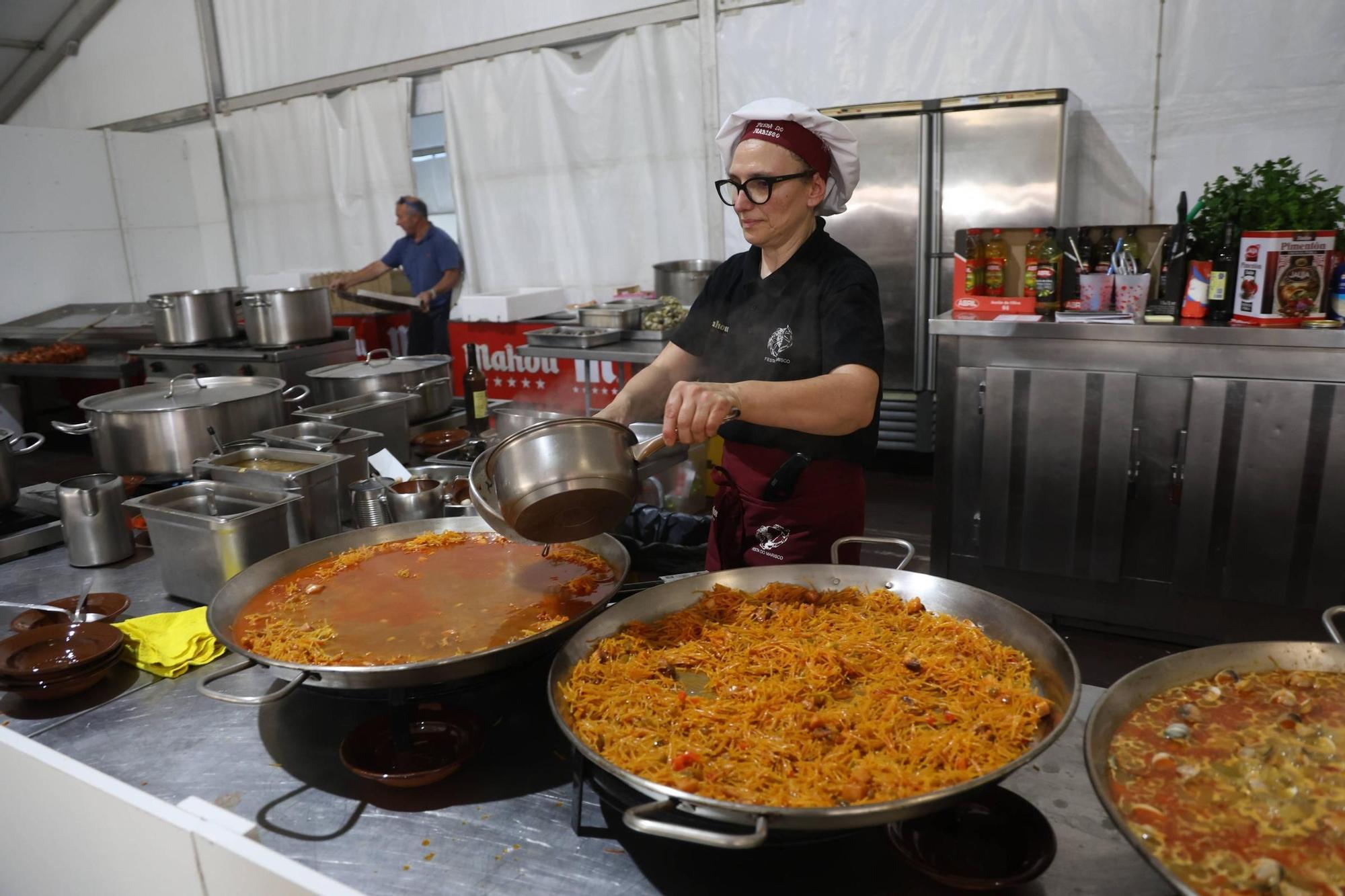 La Festa do Marisco de O Grove, esta mañana.