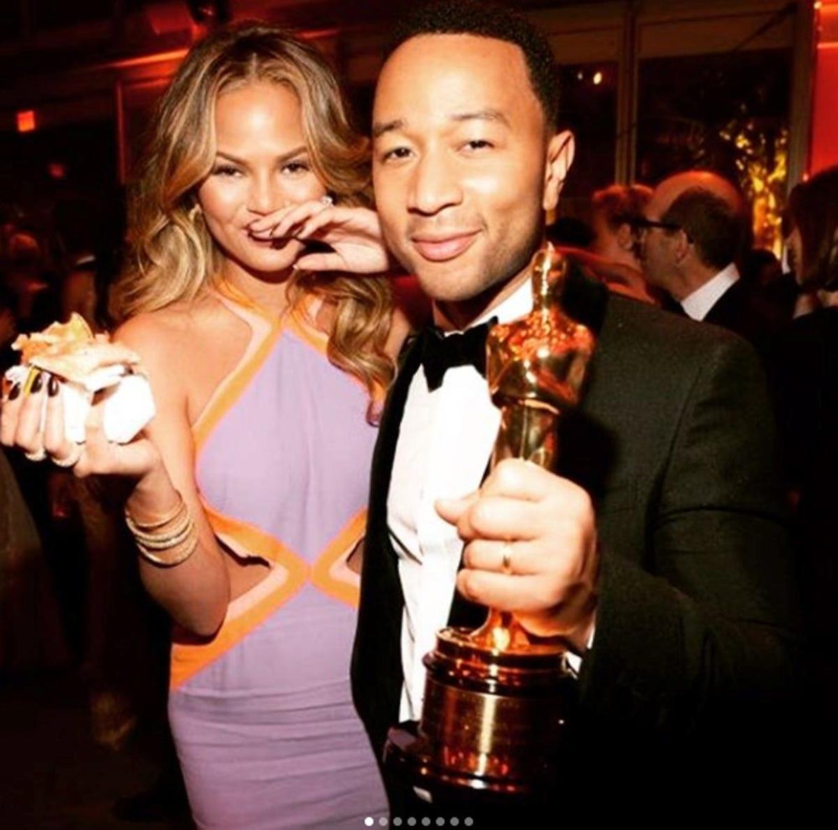 Oscar 2018: Chrissy Teigen y John Legend