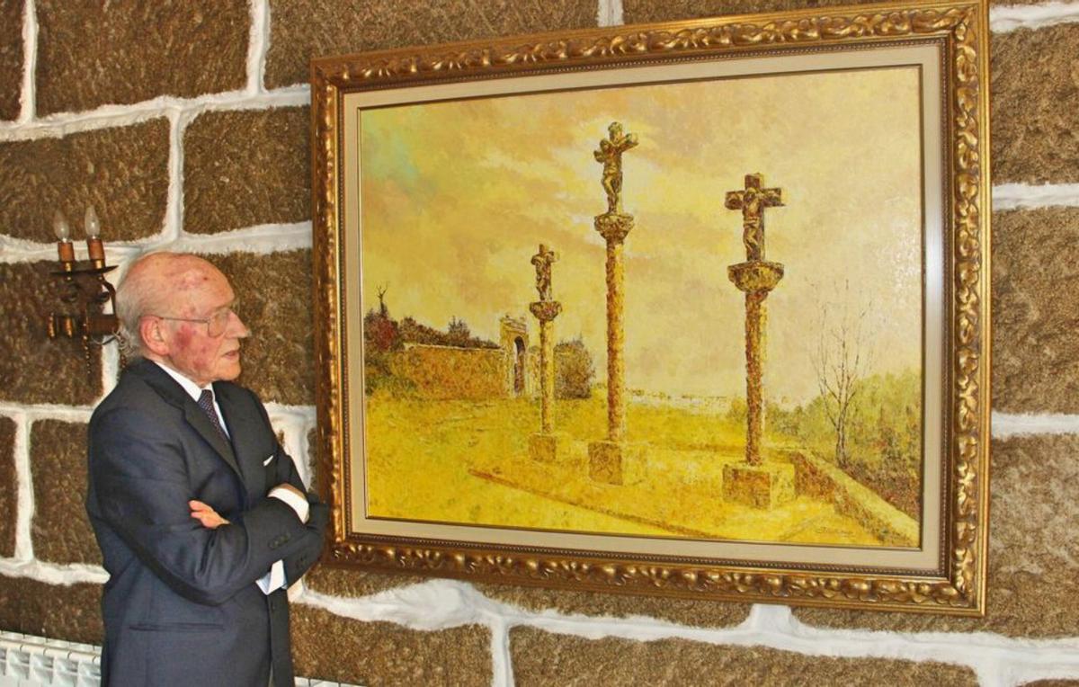 Jose Otero Baena, en su casa en Bueu.  | // SANTOS ÁLVAREZ