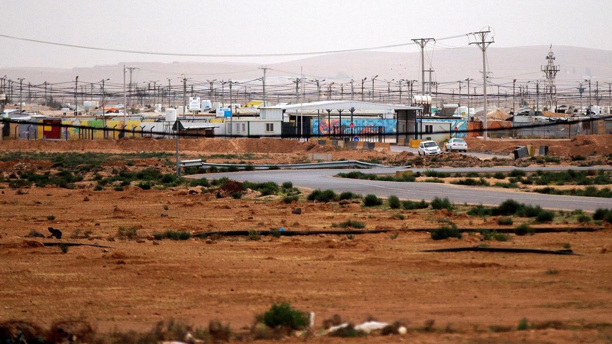 Campo de refugiados Zaatari, cerca de la frontera con Siria