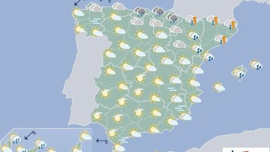 Nubes al norte y posibilidad de lluvias débiles en Canarias