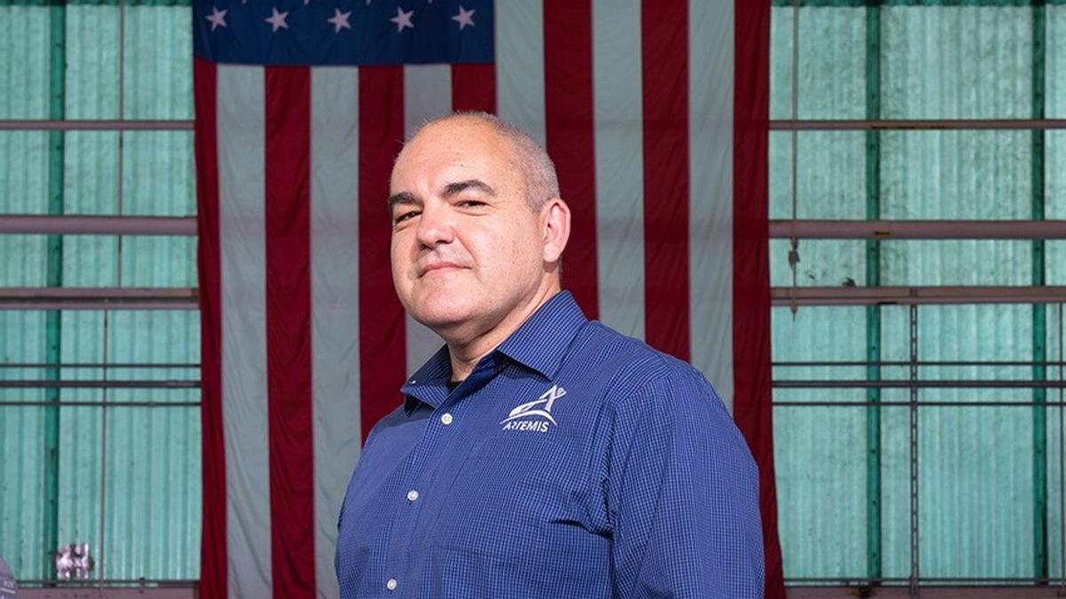 Carlos Garcia-Galán, en su retrato de la NASA