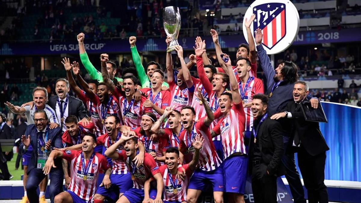 El Atlético de Madrid, vigente campeón de la Supercopa de Europa del 2018