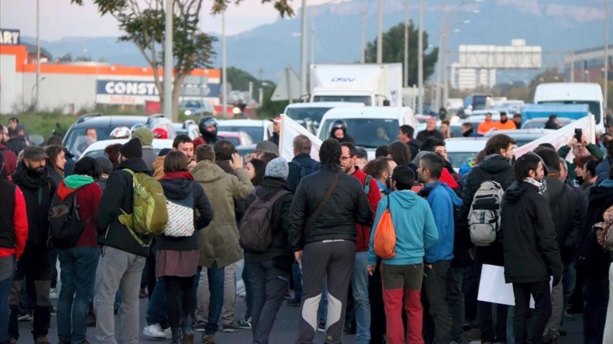 Huelga general en Cataluña