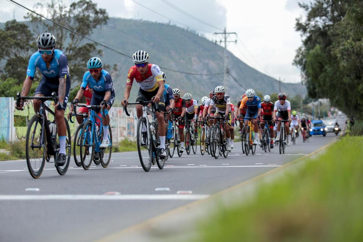 Una imagen de los corredores en la Vuelta a España.