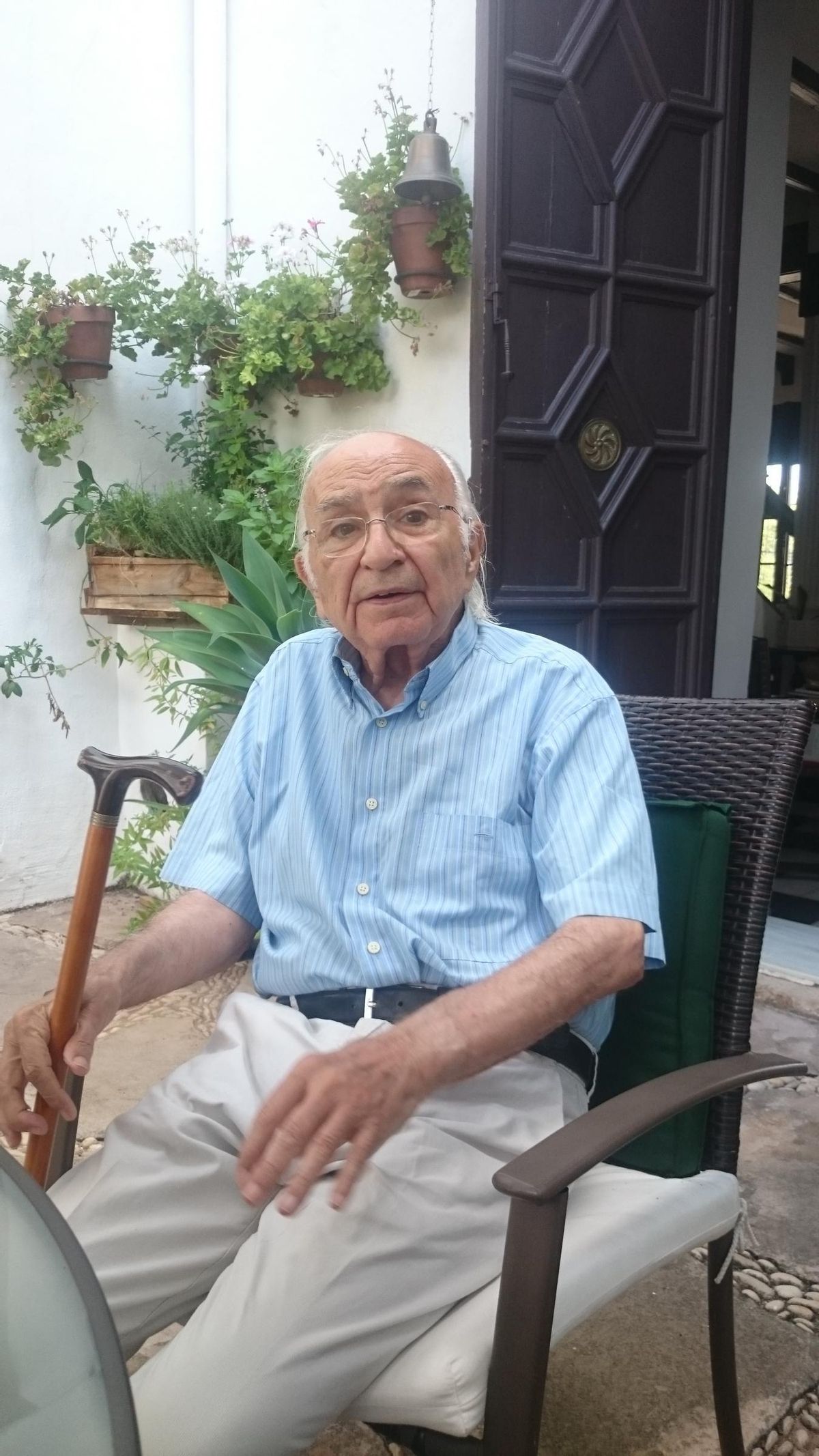 El poeta Francisco Brines, en Elca. El escritor, Premio Nacional de las Letras, falleció en mayo de 2021