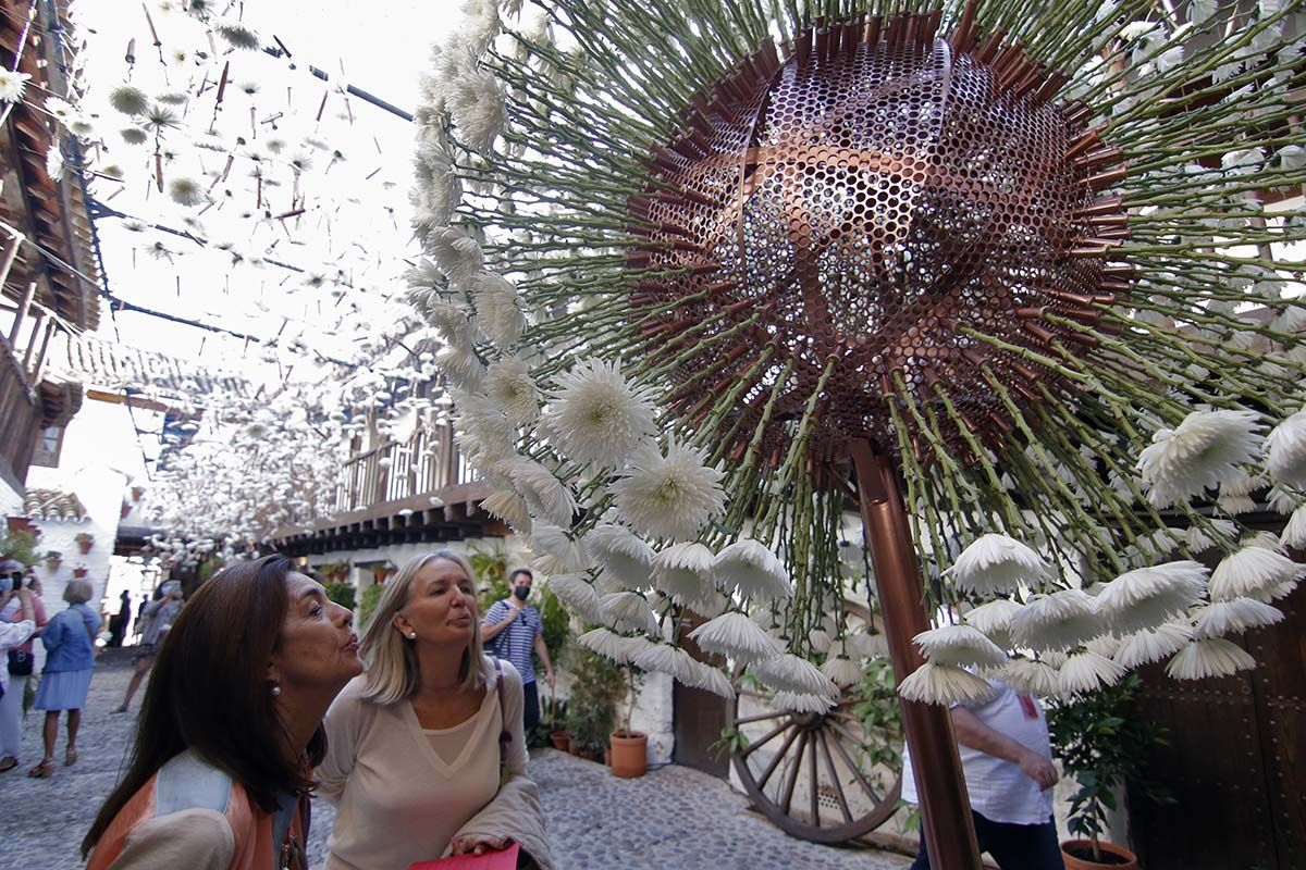 Instalación floral de la Posada del Potro