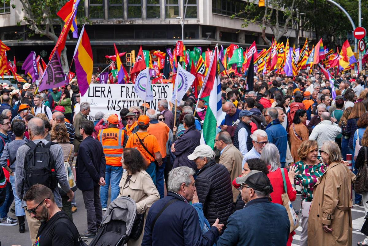 Celebración del 1 de Mayo en Barcelona