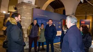 Exposición sobre los incendios de la Culebra y Losacio en un pueblo de Zamora