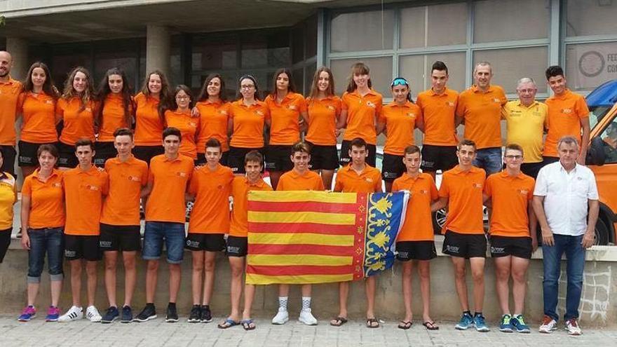 La selección autonómica valenciana que va a participar en Ávila en el Campeonato de España Escolar