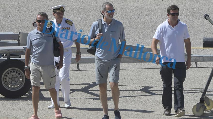 El Rey sale a navegar con el &#039;Aifos&#039; por la Bahía de Palma