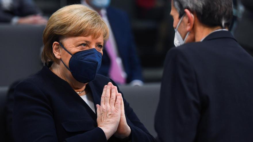 La canciller saliente de Alemania, Angela Merkel.