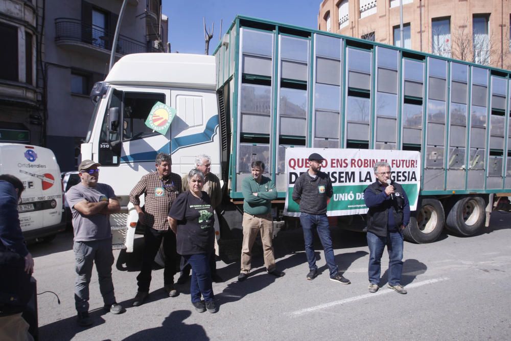 Tractorada a Girona per reclamar millores en la PAC