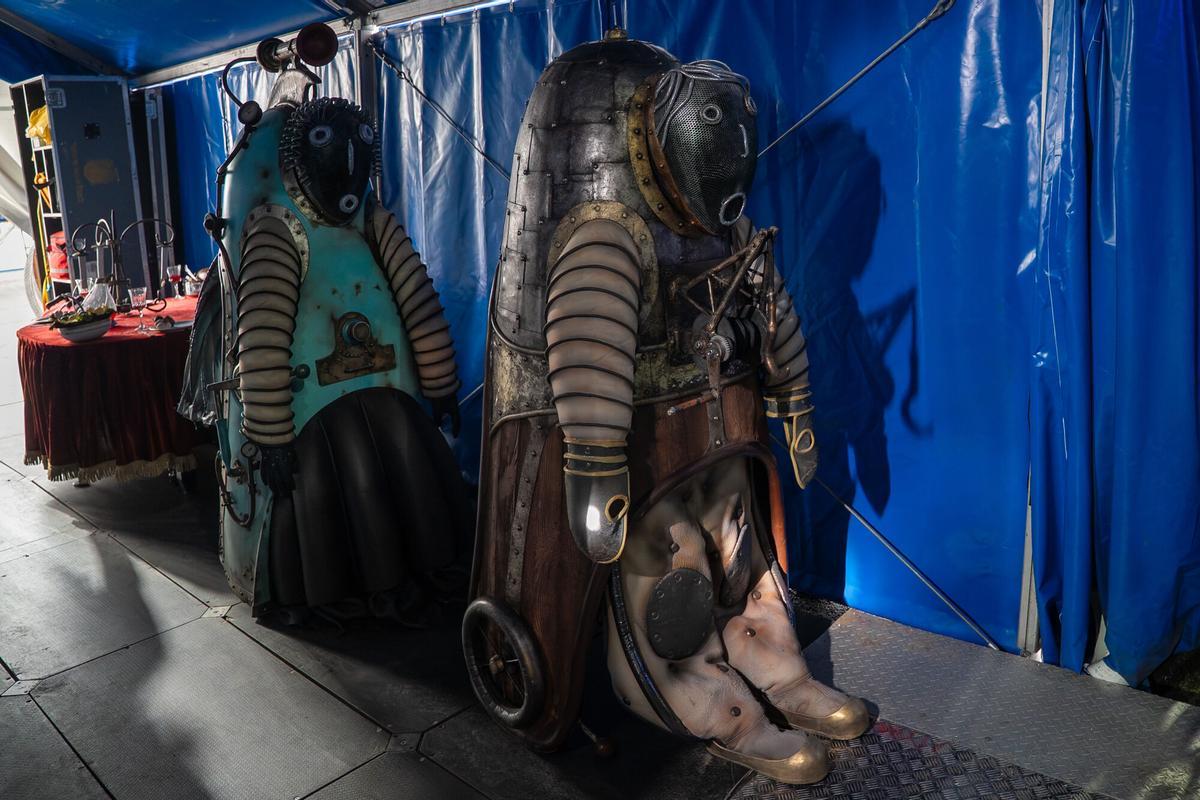 Últimos ensayos para el estreno de 'Kurious', nuevo espectáculo del Circo del Sol en Sevilla Últimos ensayos para el estreno de 'Kurious', nuevo espectáculo del Circo del Sol en Sevilla