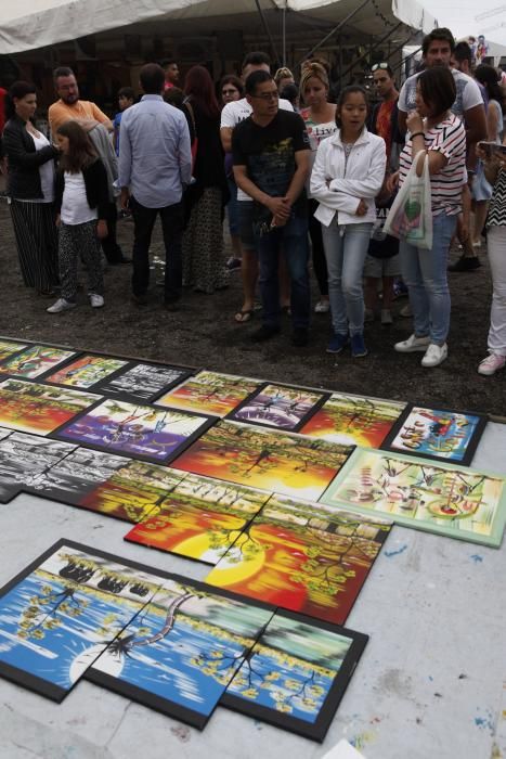 El artista senegalés Alioune Dabo en la Semana Negra