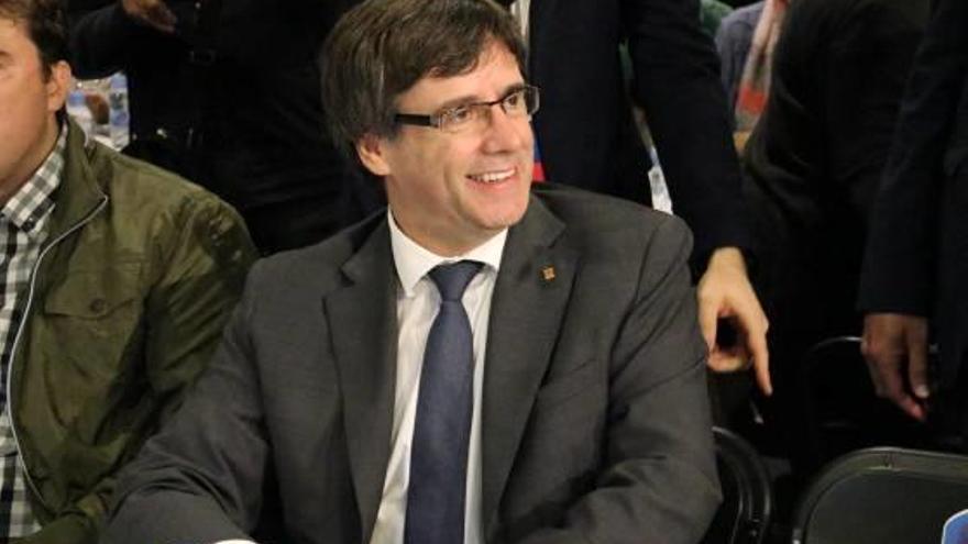 El president de la Generalitat, Carles Puigdemont, en un acte la setmana passada.