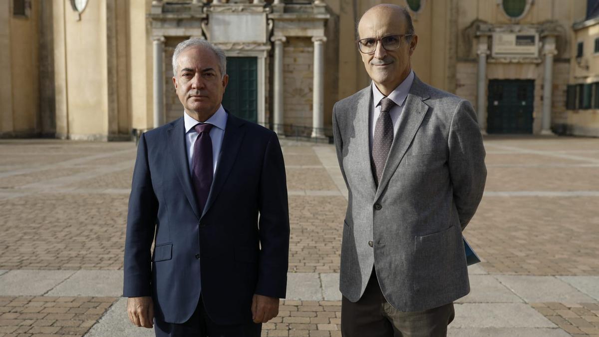 Agustín Sigüenza y Fernando Prada en el IES Universidad Laboral de Zamora