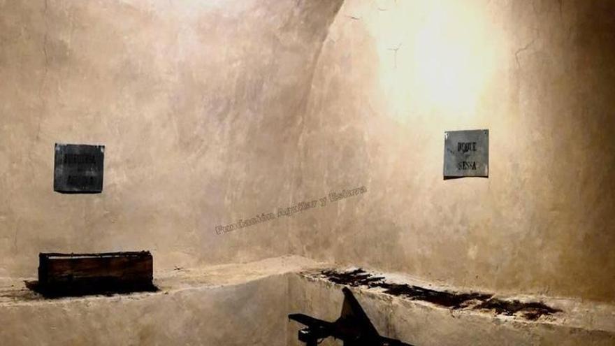 Imagen de la cripta hallada en el subsuelo de la iglesia capuchina.
