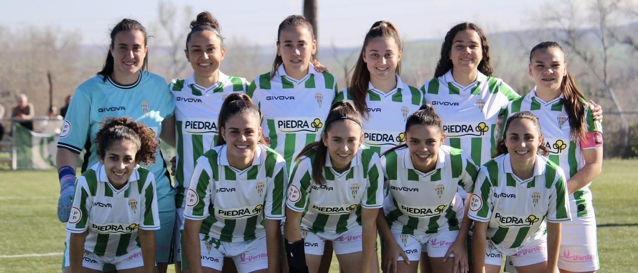 Once inicial del Córdoba CF Femenino en su duelo contra el UDG Tenerife B.
