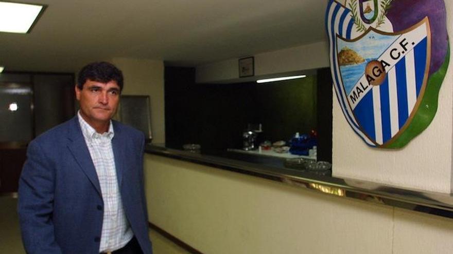 Juande Ramos, en su presentación como nuevo entrenador del Málaga en su anterior etapa en el club.
