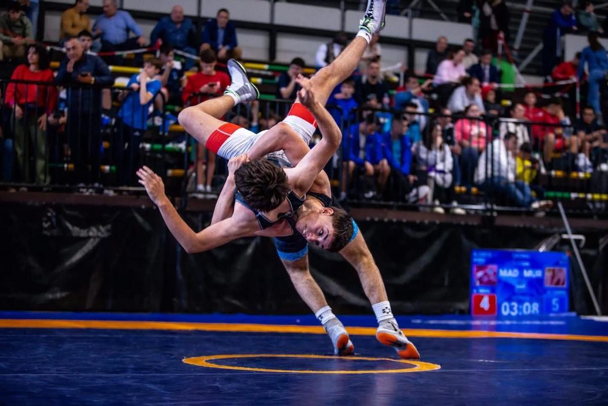 Espectacular acción en un combate en el Campeonato de España