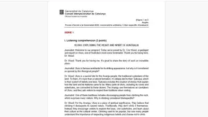 Correcciones del examen de Inglés de Selectividad