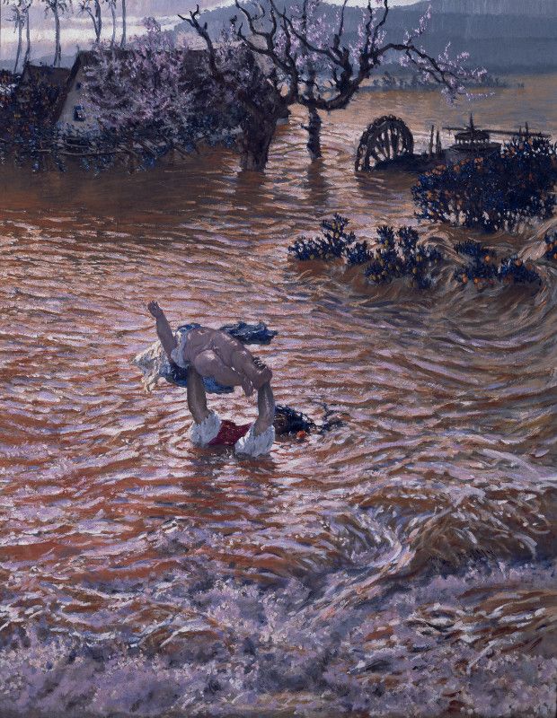 Antonio Muñoz Degrain pintó en «Amor de madre» (1912-13) una inundación en la huerta valenciana.