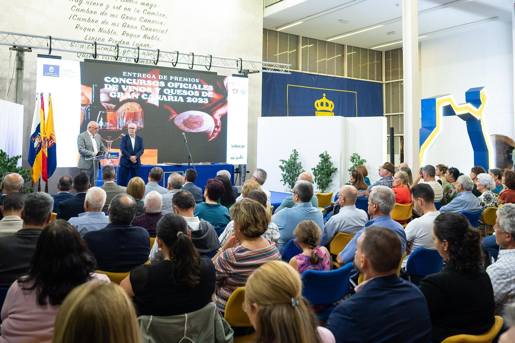 Entrega de premios de los concursos oficiales de queso y vino de 2023