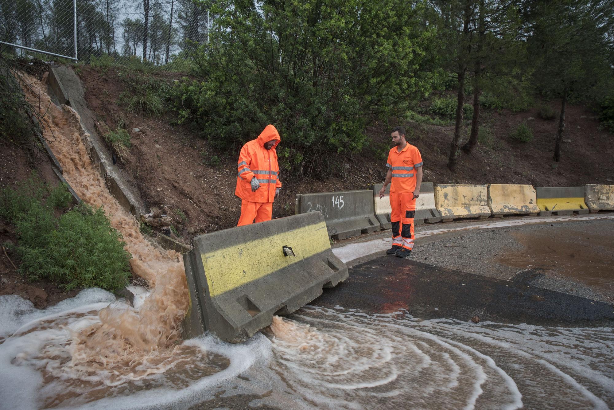 Les imatges de la tempesta del Bages